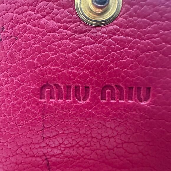 Miu Miu Raspberry Pink Envelope Wallet - Picture 11 of 17